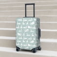 thumbnail image 5 of Uemuo White Swan Printed Washable Luggage Cover - Fashion Suitcase Protector Fits 18-32 Inch Luggage -Large, 5 of 9