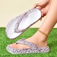 thumbnail image 5 of ibiyuan Women's Flip Flops Thong Sandals for Women Wide Non- Rubber Sole Slippers for Women Cushioned Orthofeet Shoes for Women, 5 of 6