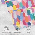 thumbnail image 5 of Yayeee 2 Pack Hand Towels for Bathroom 100% Cotton 16" x 28" Soft Absorbent Kitchen Towel, Yellow Colorful Circles, 5 of 7