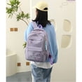 thumbnail image 3 of Pink Lightweight Water-Resistant Backpack For Women Girls Kids With Laptop Compartment, 3 of 7