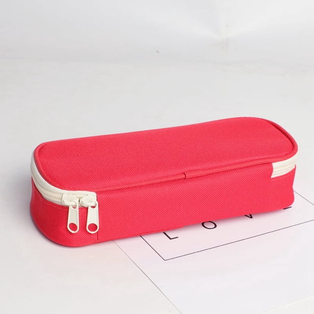 Large Capacity Zippered Oxford Pencil Case Pencil Case Storage Bag Marking Pen Stationery Storage Bag With Zipper