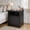 Black, variant on Traditional 3 Drawers Nightstand, Solid Wood Leg Bedside Table with Large Tabletop, Two-Tone Finish Accent Furniture for Bedroom, Living Room, Oak