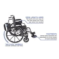 thumbnail image 3 of Invacare Tracer (SX5) Wheelchair with Full Length Arms and Hemi Footrests with Heel Loops (18" Seat), 3 of 6