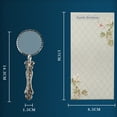 thumbnail image 4 of 1pc Portable Handheld Magnifying Mirror Vintage Style Glass Lens Reading Lens Copper/Gold/Silver/Bronze 14.3cmx1.5cm, 4 of 10