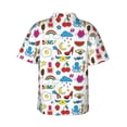 thumbnail image 3 of Daiia Summer Hawaiian Shirt for Men Gentle Cotton Regular Short Sleeve Casual-Small, 3 of 9