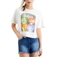 thumbnail image 4 of Junk Food - Camiseta corta con gráfico de The Beatles para mujer, color blanco, talla mediana, 4 of 4