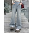thumbnail image 7 of KVPLBQFD Teen Girls Jeans Low Rise Skinny Jeans Big and Tall Pants Dance Pants Teen Girl Clothes 3-6 Month Girl Kids Clothes, Light Blue 11-12 Years, 7 of 7