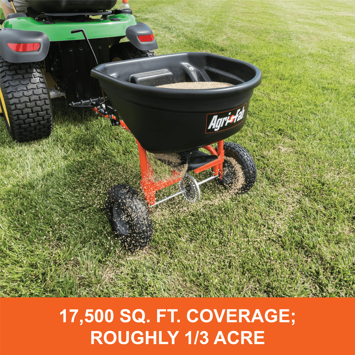 Agri-Fab 110 lb. Tow-Behind Broadcast Spreader Model # 45-0527