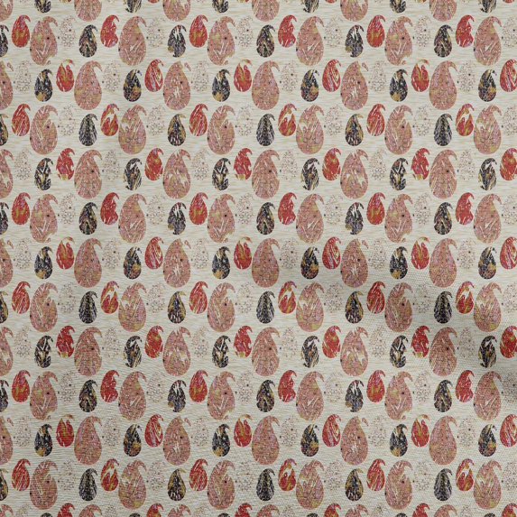 oneOone Cotton Poplin Peach Fabric Block Diy Clothing Quilting Fabric Print Fabric By Yard 42 Inch Wide-DE