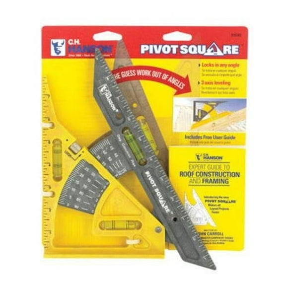 C.H. Hanson Pivot Square,Aluminum,11 x 8 In,Holster 3060