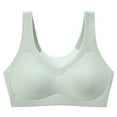 thumbnail image 2 of Kureaily Women's Summer Comfort Sports Fitness Gathering Traceless Latex Large Back Bra Womens Deep V Bras, 2 of 5