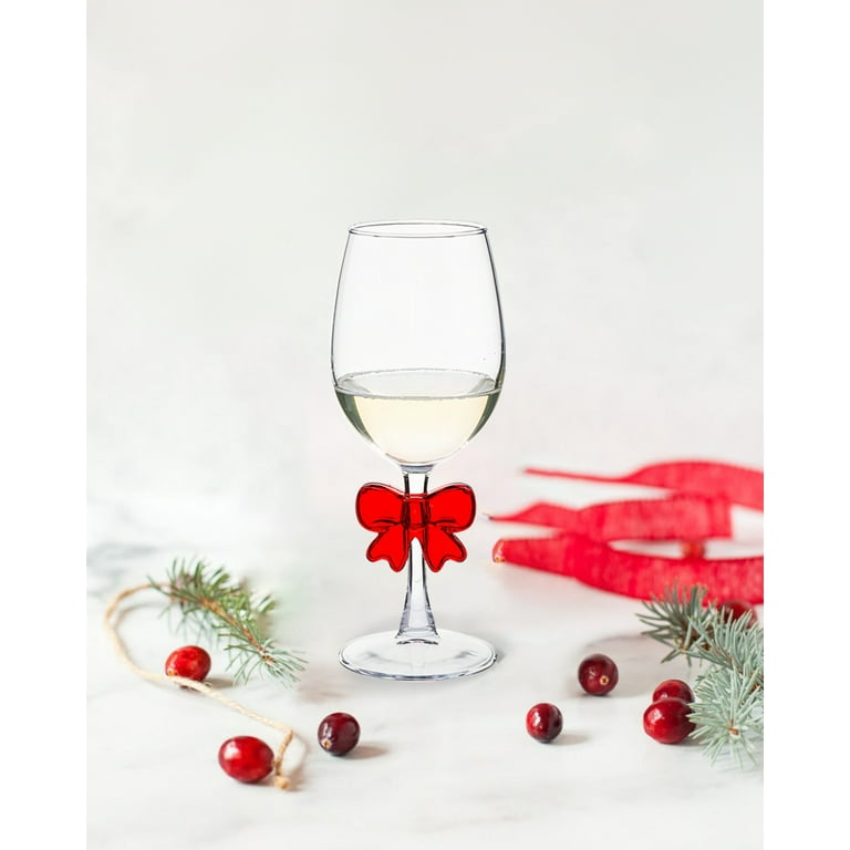 Holiday Time White Wine with Bow 2 Pack, Size: One size