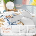 thumbnail image 2 of Grateful Thankful Blessed Bedding Duvet Cover Set Queen Size 4 Pieces Thanksgiving Pumpkin Watercolor Bedding Set with Zipper Closure, 1 Comforter Cover 90x92 Inches 1 Flat Sheet & 2 Pillow Cases, 2 of 7