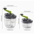thumbnail image 2 of Procesador de alimentos Manual de 250ml, picadora de carne con manivela versátil, picadora de verduras y máquina for hacer bolas de masa, herramienta de cocina esencial, 1 ud., 2 of 9