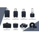 thumbnail image 2 of Juego de equipaje Travelers Club Riddock, 14 piezas, azul marino, 2 of 8