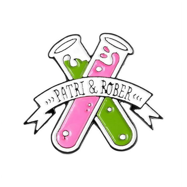 Conjunto de broches con forma de botella de productos químicos, lámpara de alcohol, microscopio, vaso de precipitados, insignia con forma de letras, suministros químicos creativos