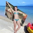 thumbnail image 7 of Coolnut Cute Cats Beach Towel Soft Absorbent Quick Dry Sand Free Lightweight Polyester Camping Towels for Beach Travel Swim 30x60 in Wash cloth, 7 of 7