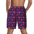 thumbnail image 2 of Lsque Mens Swim Trunks Cute Crabs Pattern - Bathing Suit Compression Liner - Beach Swim Shorts Swimwear - (S-3XL) - Stretch Quick Dry -XX-Large, 2 of 9