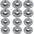 thumbnail image 1 of 12 pieces of DN15/4 points/three-hole flange base, 1 of 5