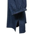 thumbnail image 4 of Canyon Sky Women's Embroidered Denim Shirt in Blue - XL, 4 of 7