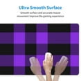 thumbnail image 5 of Balery Purple Buffalo Plaid Mouse Pad ,15.8x29.5 In Large Gaming Mouse Pad Desk Mat Long Non-Slip Rubber Stitched Edges,Waterproof Mousepad Desk Mat For Gamer Office Home, 5 of 9