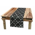 thumbnail image 1 of Floral Table Runner, Neutral Pattern with Continuous Squares and Quatrefoil Petal Motif, Dining Room Kitchen Rectangular Runner, 3 Sizes, by Ambesonne, 1 of 2
