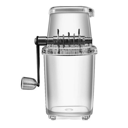 

Younar Hand Crank Ice Crushers | Portable Manual Ice Shavers | Transparent Snow Cone Machine with Stainless Steel Blades for Fast Crushing Hand Ice Chopper