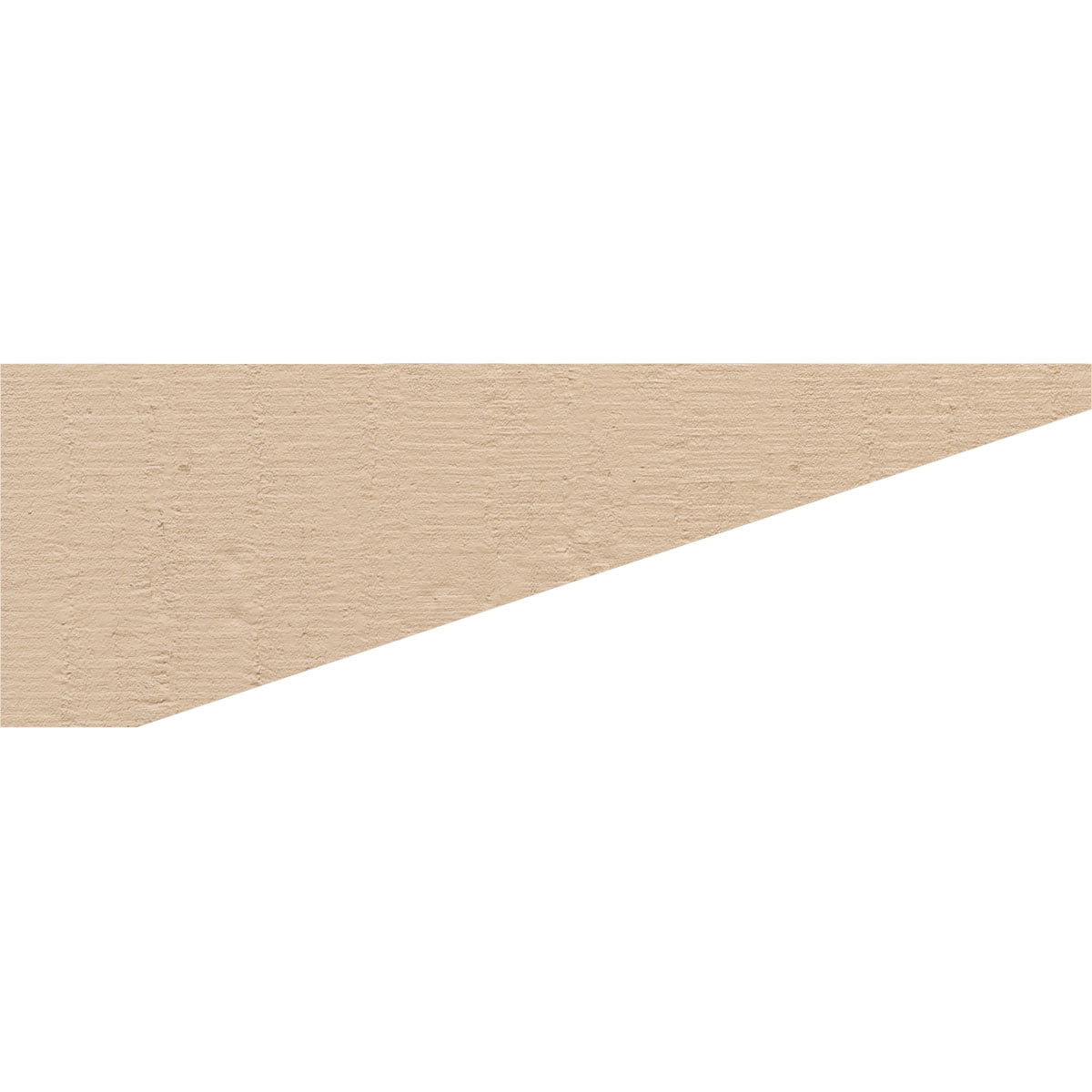 3"W x 18"D x 6"H Thin Concord Rough Cedar Woodgrain TimberThane Corbel, Primed Tan
