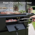thumbnail image 7 of Flintex Propane Gas and Charcoal Grill Combo, Dual Fuel Outdoor BBQ Grill Stainless Steel Lids for Patio Garden Picnic Backyard Barbecue Cooking, 7 of 7