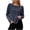 Dark Blue, variant on Abomasnow Women's Athletic Shirts Long Sleeve Crewneck Solid Color Shirts Casual Breathable Lightweight Yoga Workout Shirts