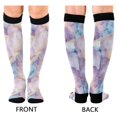 thumbnail image 4 of FORMRS Womens Knee High Socks Casual Long Thick Travel Daily Wear, 1 Pair, Purple Marble Pattern, 4 of 6