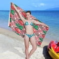 thumbnail image 7 of Dreamtimes Beach Towels Strawberry Colorful Flowers Camping Towels Sand Free Beach Towel, 30"x60" Large Beach Towels Quick Dry Bath Travel Towels Pool Yoga Beach Mat for Men Women, 7 of 7