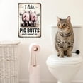 thumbnail image 2 of Funny Pig Butts Vintage Farmhouse Metal Tin Sign Wall Decor for Garden Yard Bar Porch Home Bedroom Kitchen 8 x 12 Inch, 2 of 6