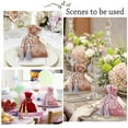 thumbnail image 3 of 1bag 5 sets 5 colors Velvet Jewelry Drawstring Gift Bags with Polyester Tassels and Paper Card Iron Safety Pins Wedding Favor Bags Mixed color 14~14.5x10.1~11x0.35cm 1set/color, 3 of 6
