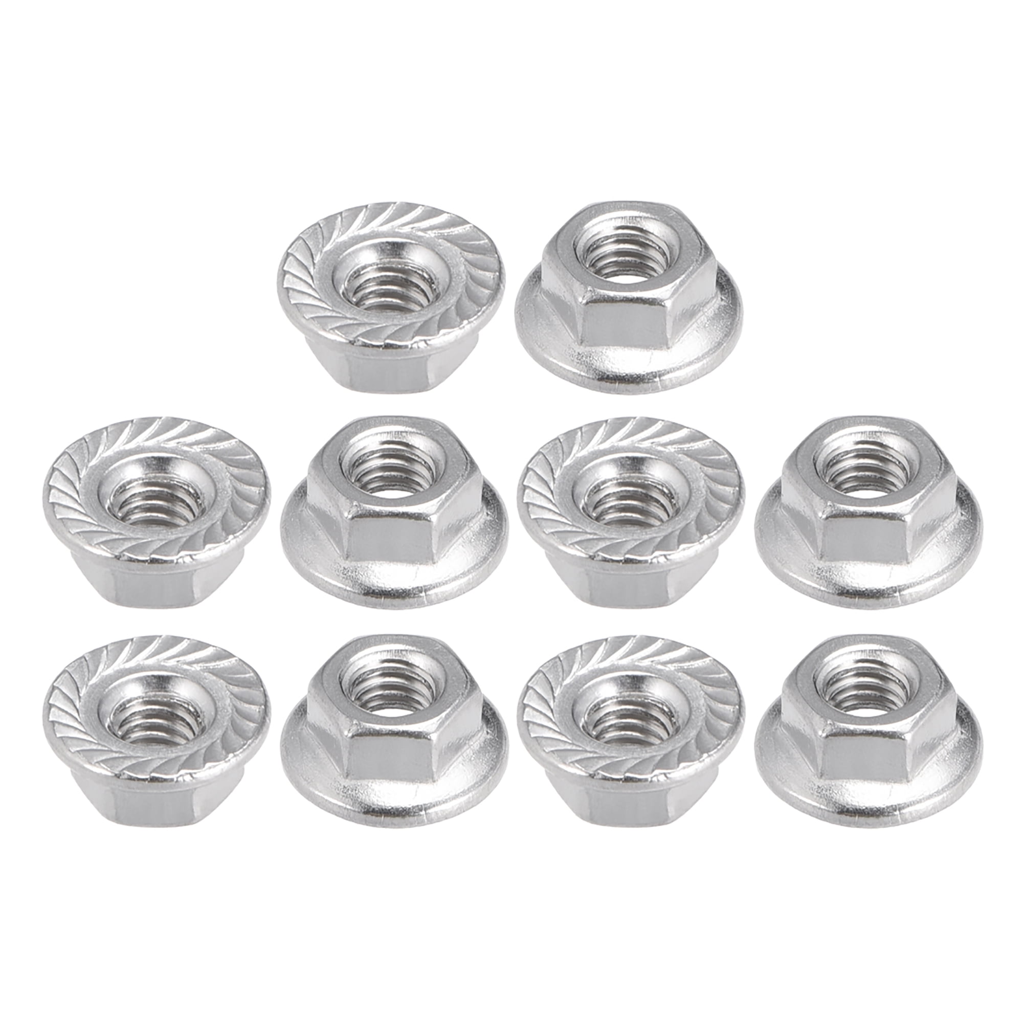 M6 Serrated Flange Lock Nut- 4 Pack