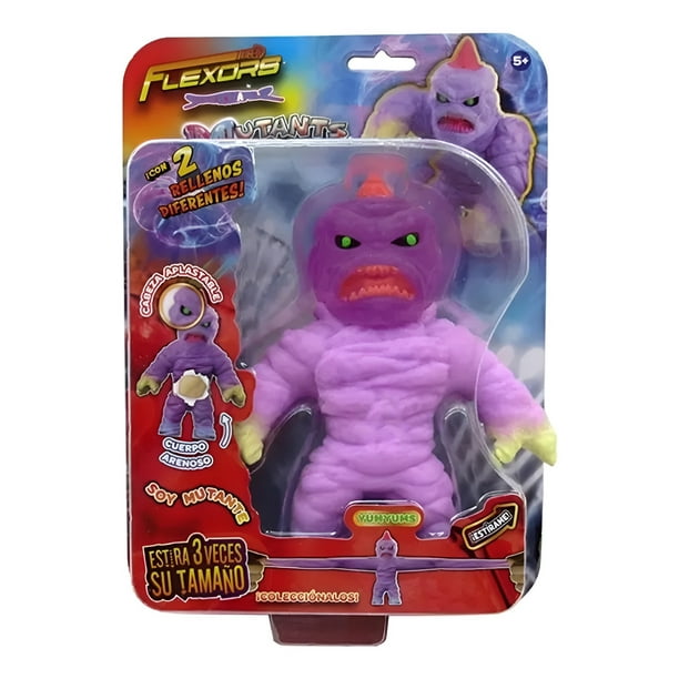 Muñeco de acción flexible y moldeable Flexors Serie Mutants, YumYum, para niños, 20 cm de altura. Marca Ruz.