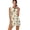 Bee and Daisy Floral, variant on Forest Camo Print Women's Golf Dress with Shorts 2 Pockets Sleeveless Quick Dry Soft Athletic Dresses Breathable Washable 2 Pieces Workout Outfits, L