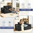 thumbnail image 5 of Z-hom Loveseat Couches, 68.9" Boneless Sofa Cloud Couch with Side Pocket & 2 Pillows for Living Room Bedroom Apartment, No Assembly Required, Light Grey, 5 of 8