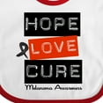 thumbnail image 4 of Inktastic Melanoma Hope Love Cure Boys or Girls Baby Bib, 4 of 4