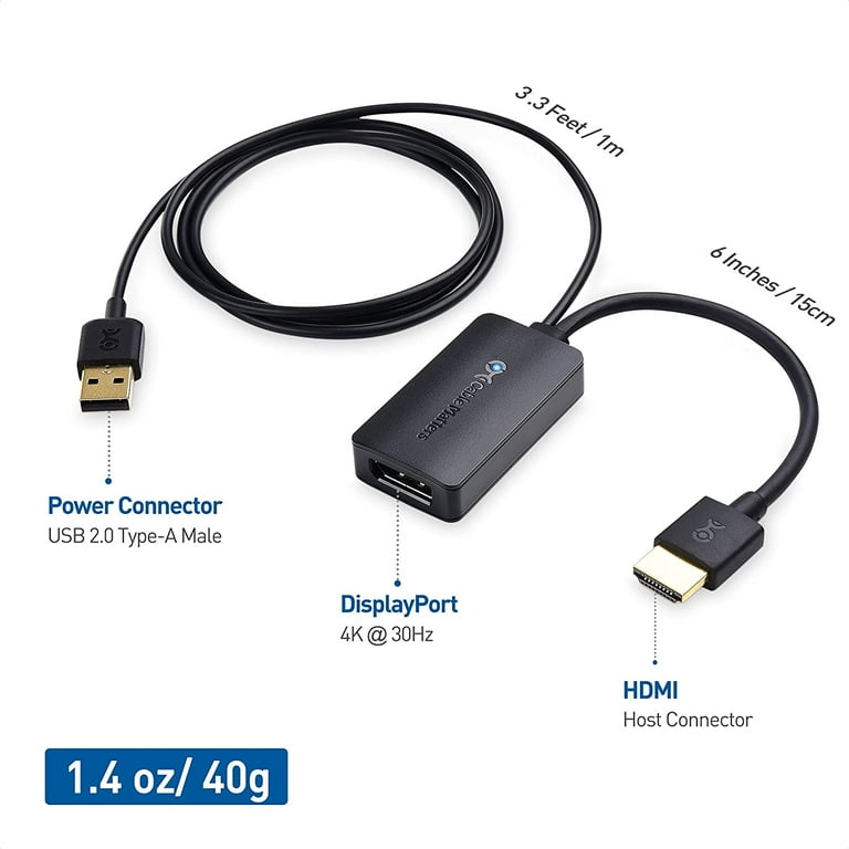 Cable Matters HDMI to DisplayPort Adapter (HDMI to DP Adapter