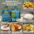 thumbnail image 2 of Asian Kitchen Platinum White Basmati Rice Extra Long Aged 4lbs (1.81kg) ~ All Natural | Gluten Friendly | Vegan | Indian Origin | Export Quality, 2 of 10