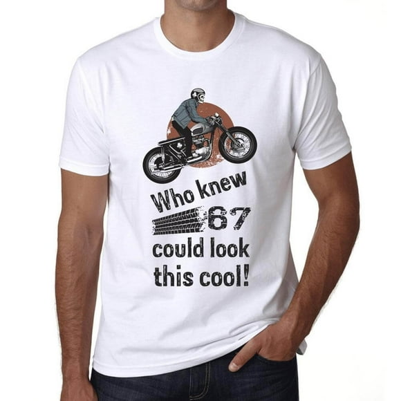 Men's Graphic T-Shirt Who Knew 67 Could Look This Cool 67th Birthday Anniversary 67 Year Old Gift 1957 Vintage Eco-Friendly Short Sleeve Novelty Tee