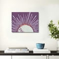 thumbnail image 2 of Acheng Boho Framed Wall Art,Boho Sunshine Sun Violet Purple Framed Canvas Wall Art Decor ,Boho Sun Sunshine Sunset Dorm Bathroom Office Home Painting Artwork Wall Art Decor Decoration 16x12inch, 2 of 6