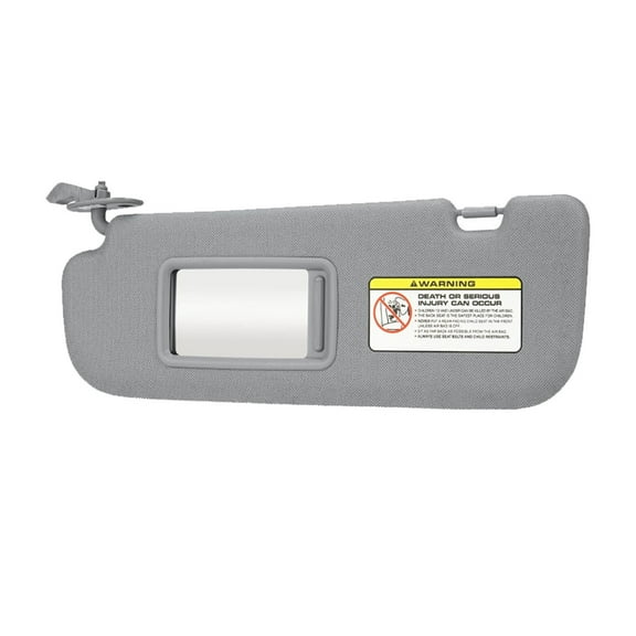 Left Driver & Right Passenger Side Sun Visor For Hyundai Elantra 2011-2015, Sun Visors Replacement With Makeup Mirror, OEM: 852103x000tx-Left-gray