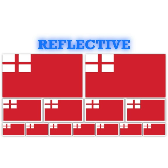 13 Pack Saybrook Militia Flags | (x2) 4x2 inch, (x4) 2x1 inch, (x7) 1x.5 inch flag stickers | Country State Flags Pack Stickers for Cars, Trucks, Laptops, Bikes, Toolboxes