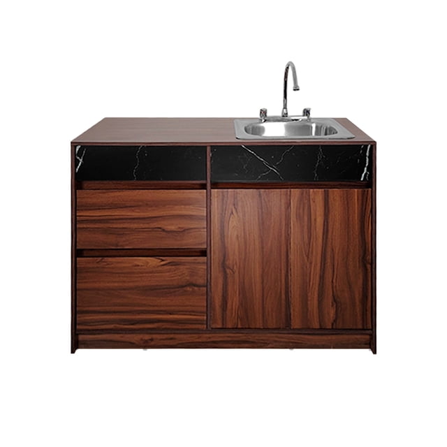 Gabinete de Cocina Integral Madi, Mueble Inferior Encimera y Tarja, Diseño Moderno y Funcional, Almacenamiento Amplio.