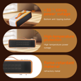 thumbnail image 4 of Black Friday : 700W Compact Space Heater with Adjustable Knob, Energy Efficient Portable Heater with Fast Heating & Safety Protection, 4 of 5