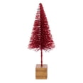 thumbnail image 2 of Vickerman 8"-10"-12" Red Sisal Bottle Brush Tree Set, Set of 3, 2 of 4