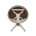 thumbnail image 5 of 36'' Round Solid Wood Pedestal Dining Table in Antiqued Almond/Espresso by International Concepts, 5 of 48