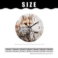 thumbnail image 2 of 10 Inch Wall Clock Battery Operated Silent Clock Decorative for Office, Kitchen, Outdoor, Living Room，Cartoon Fox Bicycle Flower Floral Print Art, 2 of 4